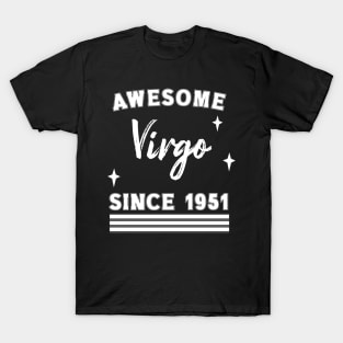 Awesome since 1951 Virgo T-Shirt